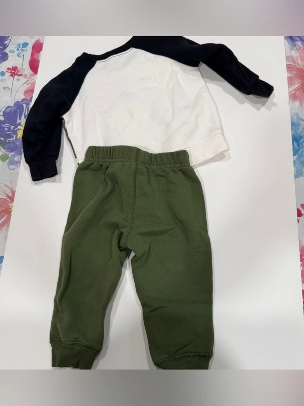 Carter’s two-piece sweatsuit featuring dinosaurs 9 to 12 months boys